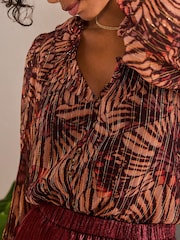 FatFace Grace Black Printed Blouse - Image 5 of 6