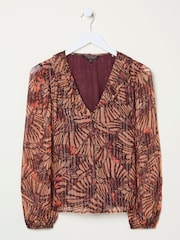 FatFace Grace Black Printed Blouse - Image 6 of 6