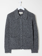FatFace Natalie Grey Collar Cardigan - Image 5 of 5