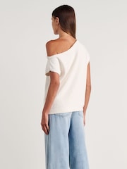 JAG White Arden Off Shoulder Knit Jumper - Image 2 of 6