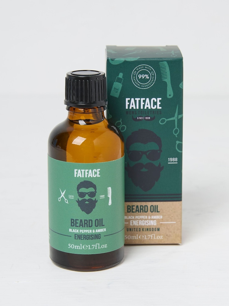 FatFace Teal Green Beard Oil - Image 1 of 2
