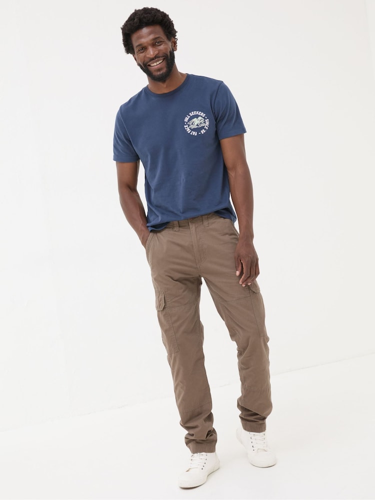 FatFace Bude Brown Cargo Trousers - Image 3 of 6