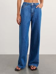 JAG Blue Loe Mid-Rise Straight Jeans - Image 1 of 5