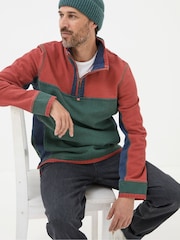 FatFace Airlie Orange Panel Sweatshirt - Image 4 of 7