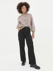 FatFace Leigh Black Carpenter Trousers - Image 3 of 6