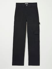 FatFace Leigh Black Carpenter Trousers - Image 6 of 6