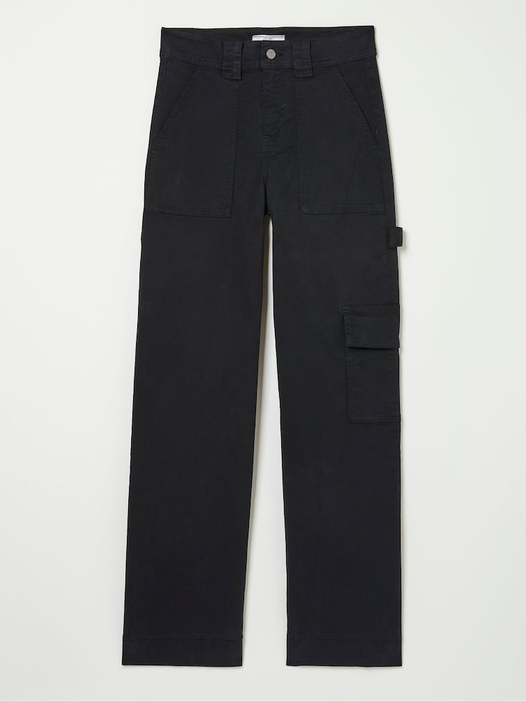 FatFace Leigh Black Carpenter Trousers - Image 6 of 6
