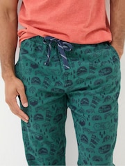 FatFace Green Outdoors Pyjama Bottoms - Image 4 of 5