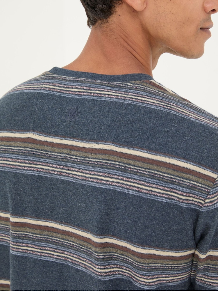 FatFace Dawlish Blue Stripe T-Shirt - Image 2 of 4 FatFace Dawlish Blue Stripe T-Shirt - Image 2 of 4