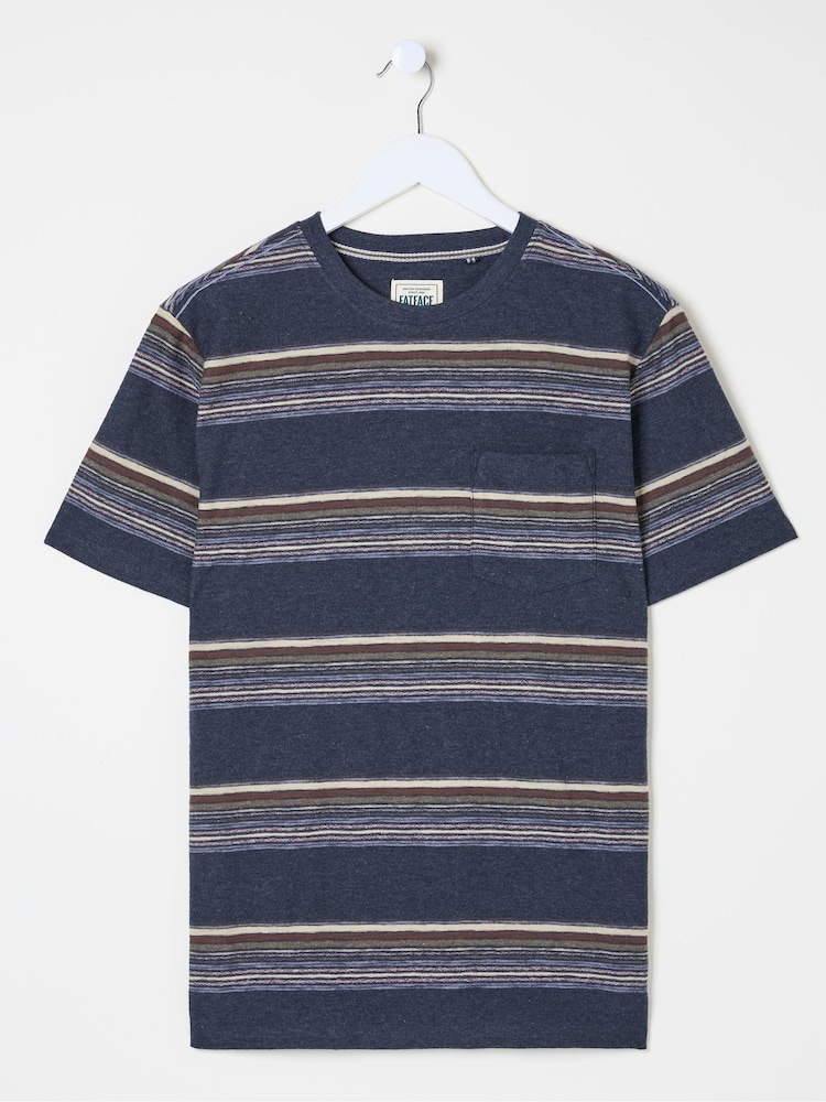 FatFace Dawlish Blue Stripe T-Shirt - Image 4 of 4 FatFace Dawlish Blue Stripe T-Shirt - Image 4 of 4