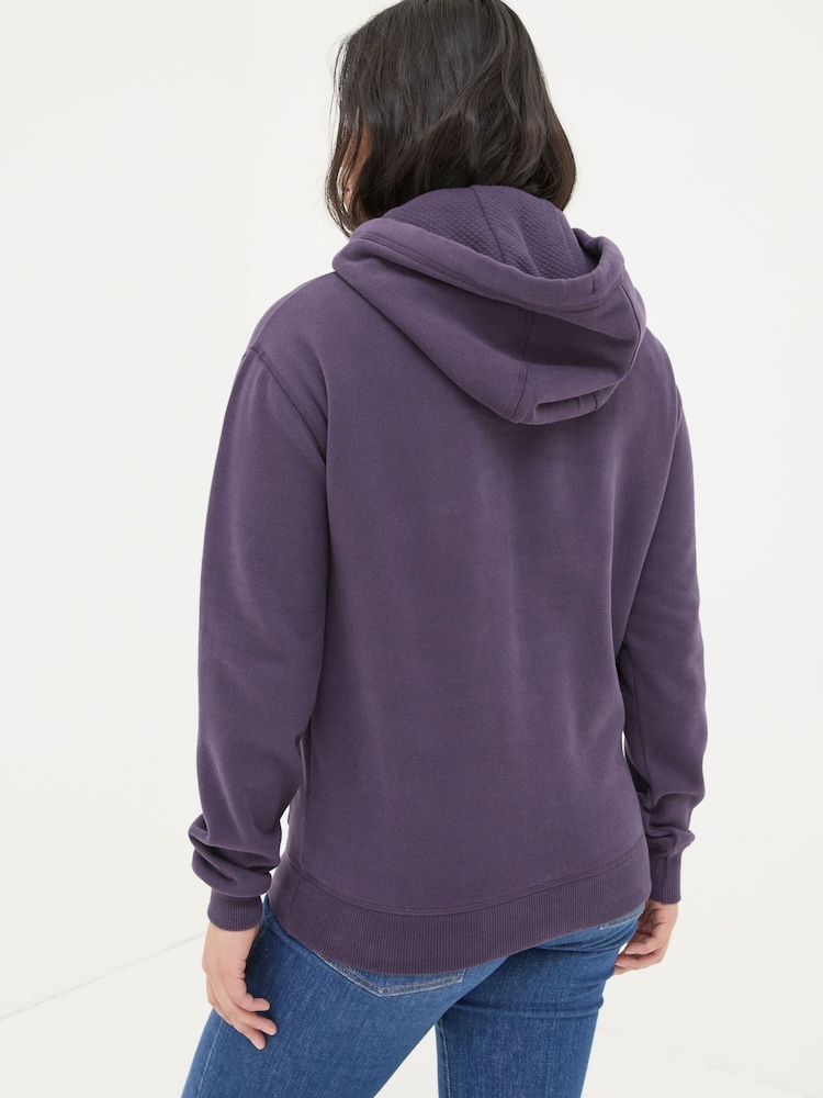 FatFace Izzy Purple Overhead Hoodie - Image 2 of 5
