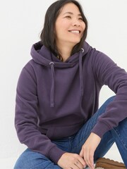 FatFace Izzy Purple Overhead Hoodie - Image 3 of 5