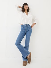 FatFace Fly Denim Vintage Flare Jeans - Image 1 of 7