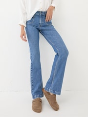 FatFace Fly Denim Vintage Flare Jeans - Image 4 of 7
