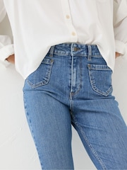 FatFace Fly Denim Vintage Flare Jeans - Image 5 of 7
