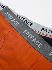 FatFace Orange Cotton Boxers 2 Pack - Image 2 of 2