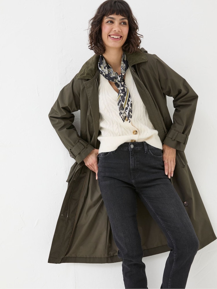 FatFace Audrey Green Trench Coat - Image 1 of 6