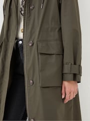 FatFace Audrey Green Trench Coat - Image 5 of 6