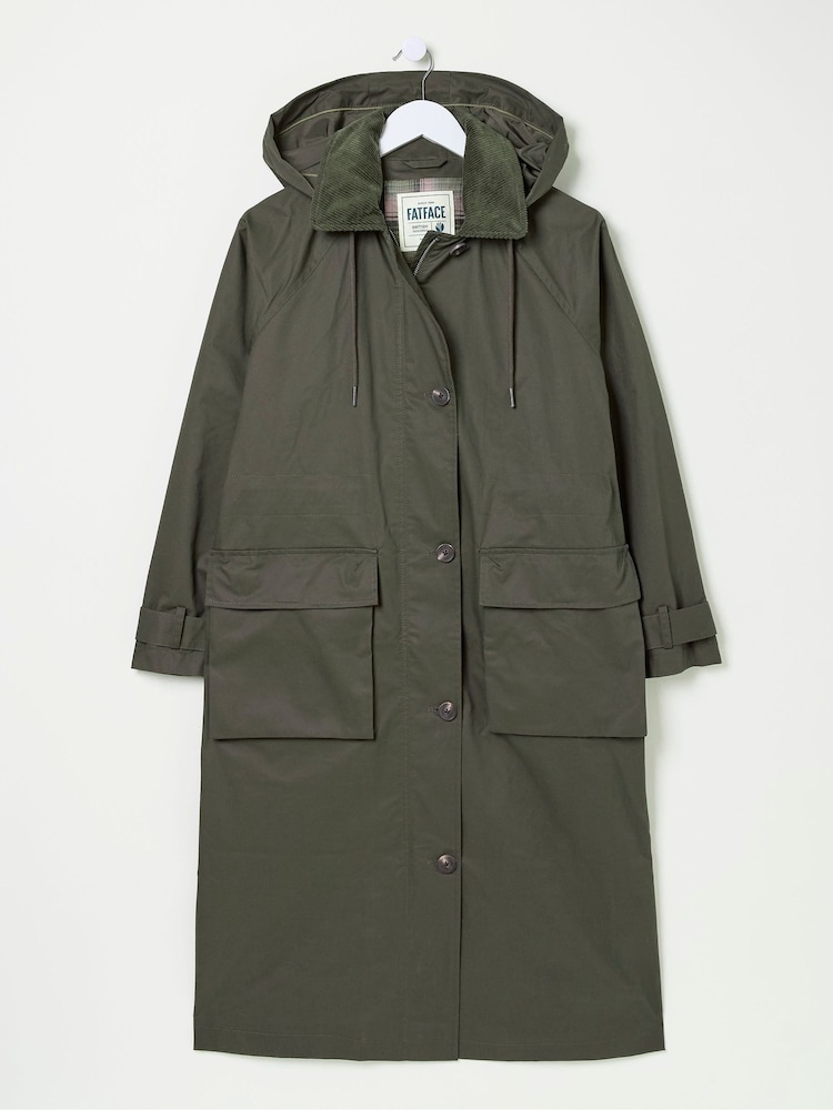 FatFace Audrey Green Trench Coat - Image 6 of 6 FatFace Audrey Green Trench Coat - Image 6 of 6