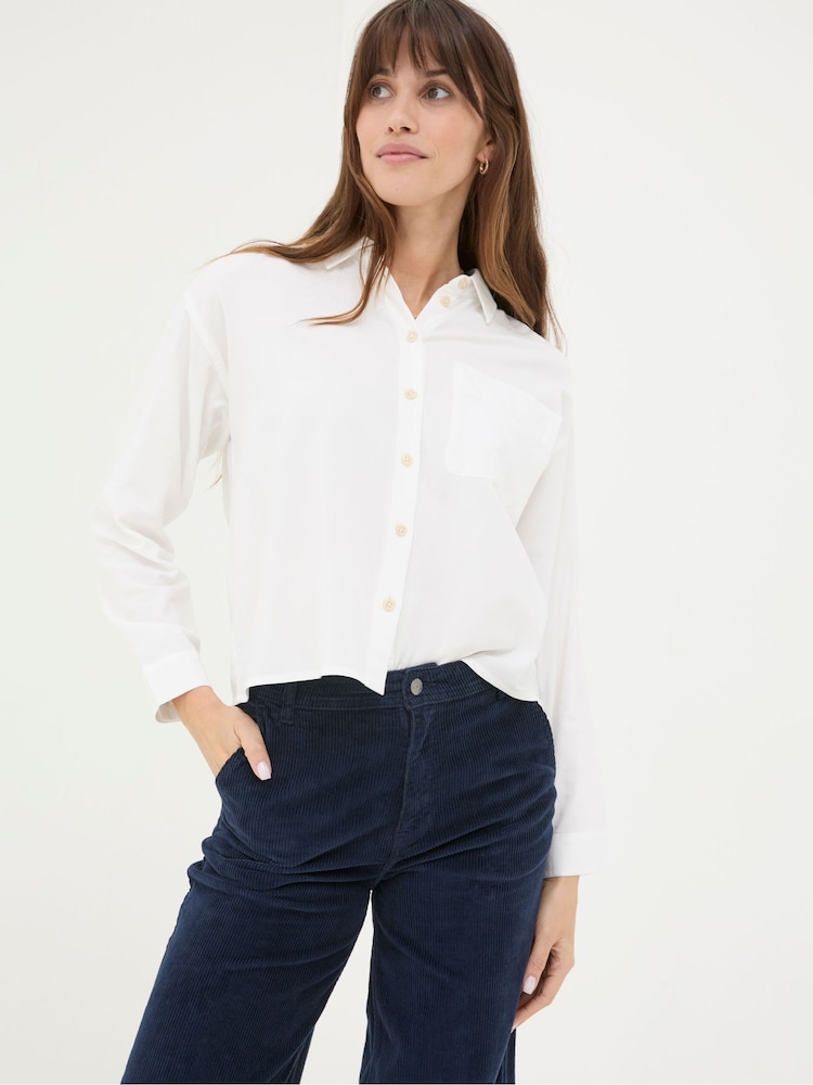 FatFace Vivienne White Shirt - Image 1 of 5
