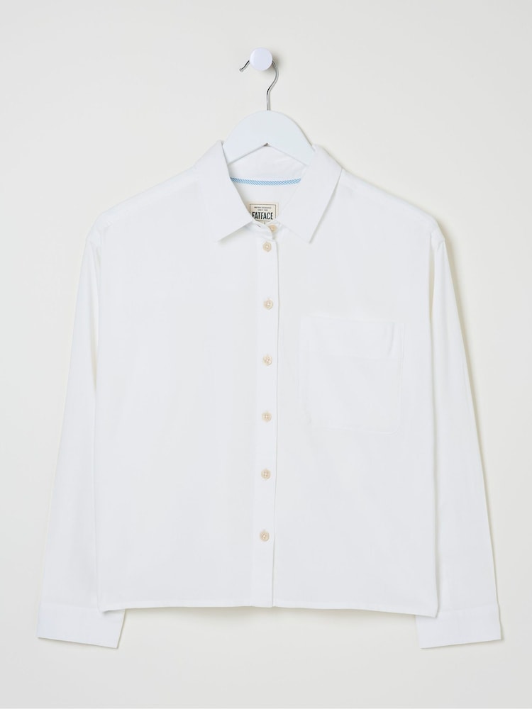 FatFace Vivienne White Shirt - Image 5 of 5