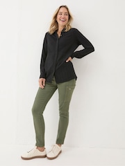 FatFace Sammy Black Shirt Tunic - Image 3 of 5