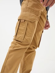 FatFace Lulworth Brown/Stone Cargo Trousers - Image 4 of 5