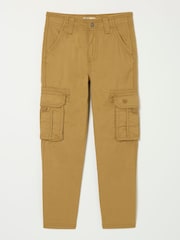 FatFace Lulworth Brown/Stone Cargo Trousers - Image 5 of 5
