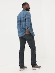 FatFace Blue Navy Straight Cord Trousers - Image 2 of 5