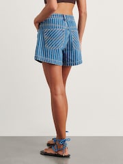 JAG Blue Carrie Relaxed Cotton Denim Shorts - Image 4 of 5