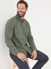 FatFace Green Long Sleeve Tadlow Shirt - Image 3 of 5