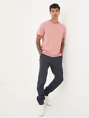 FatFace Lulworth Pink 100% Cotton Organic Crew T-Shirt - Image 3 of 6