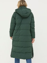 FatFace Harley Green Long Puffer Coat - Image 3 of 6