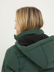 FatFace Harley Green Long Puffer Coat - Image 4 of 6