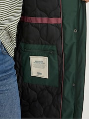 FatFace Harley Green Long Puffer Coat - Image 5 of 6