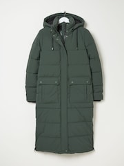 FatFace Harley Green Long Puffer Coat - Image 6 of 6