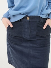 FatFace Chesil Dark Navy Cord Skirt - Image 5 of 6
