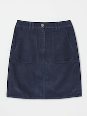 FatFace Chesil Dark Navy Cord Skirt - Image 6 of 6
