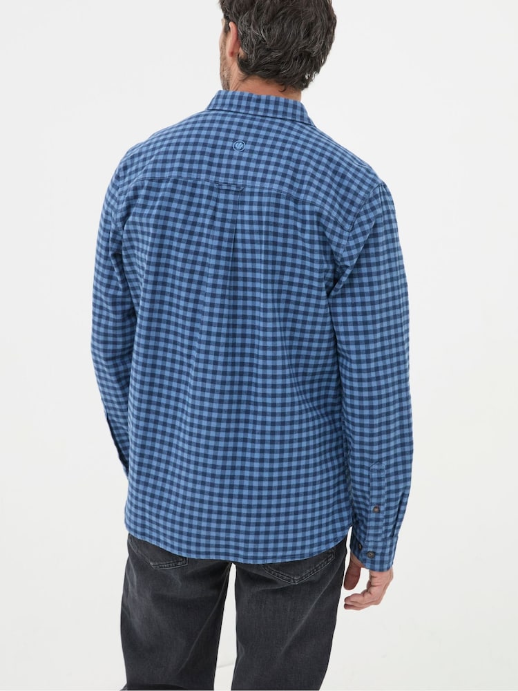 FatFace Blue Everly Gingham Shirt - Image 2 of 5