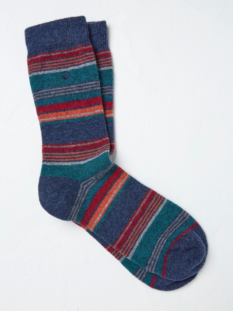 FatFace Blue Merino Wool Blend Socks - Image 1 of 2