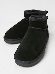 FatFace Maeve Black Mini Boot Slippers - Image 2 of 3