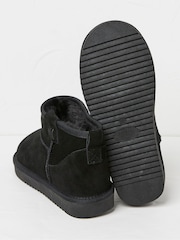 FatFace Maeve Black Mini Boot Slippers - Image 3 of 3