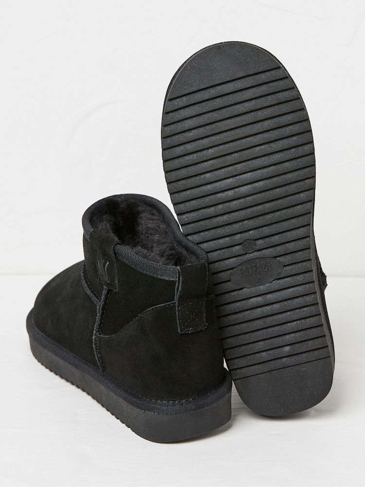 FatFace Maeve Black Mini Boot Slippers - Image 3 of 3