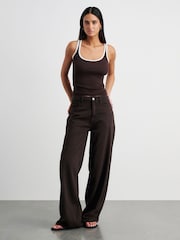 JAG Brown Loe Mid-Rise Straight Jeans - Image 1 of 6