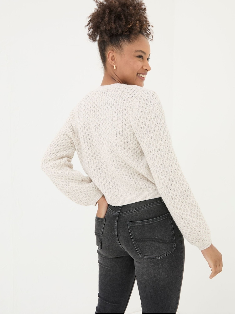 FatFace Anais Ivory Cardigan - Image 2 of 5