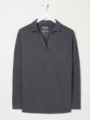 FatFace Paige Grey Jersey Shirt - Image 6 of 6