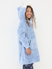 FatFace Blue Unicorn Oversized Hoodie - Image 1 of 5