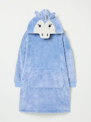 FatFace Blue Unicorn Oversized Hoodie - Image 5 of 5