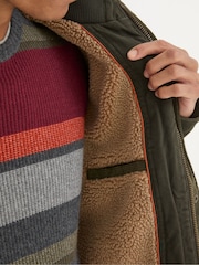 FatFace Wardley Green Canvas Jacket - Image 3 of 7
