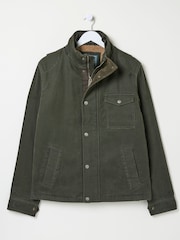 FatFace Wardley Green Canvas Jacket - Image 7 of 7